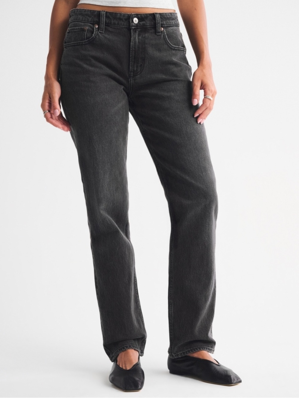 Abercrombie & Fitch Straight-Leg 90’s Jean